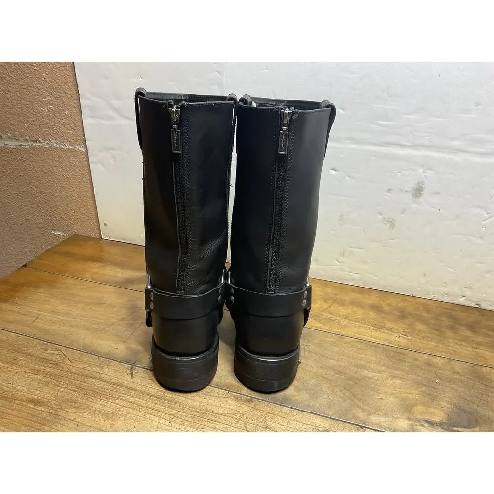 Milwaukee MB410 Men’s Size 13 EE Black Leather Classic Harness Motorcycle Boots